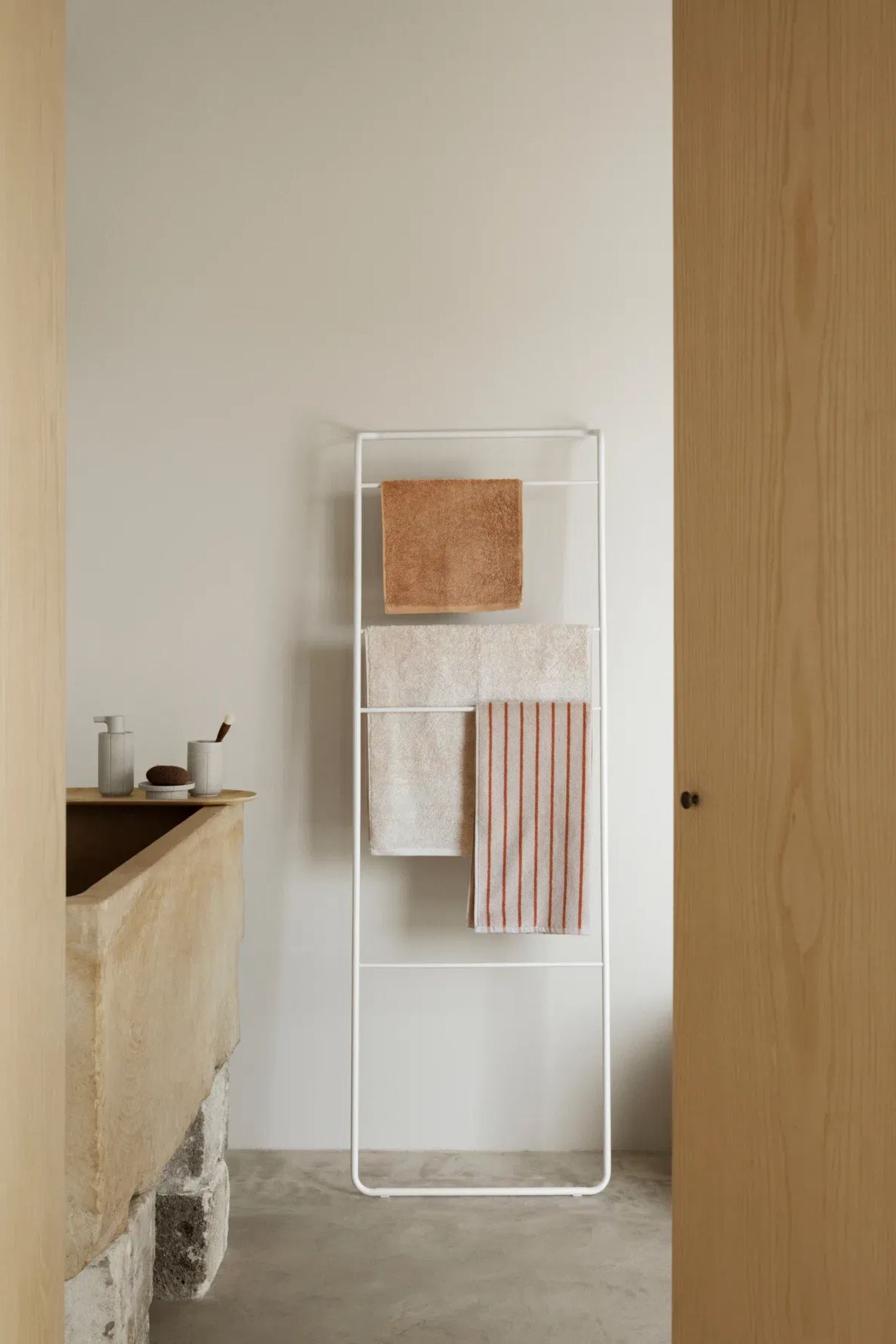 Arto kéztörlő holdfény/borostyánbarna