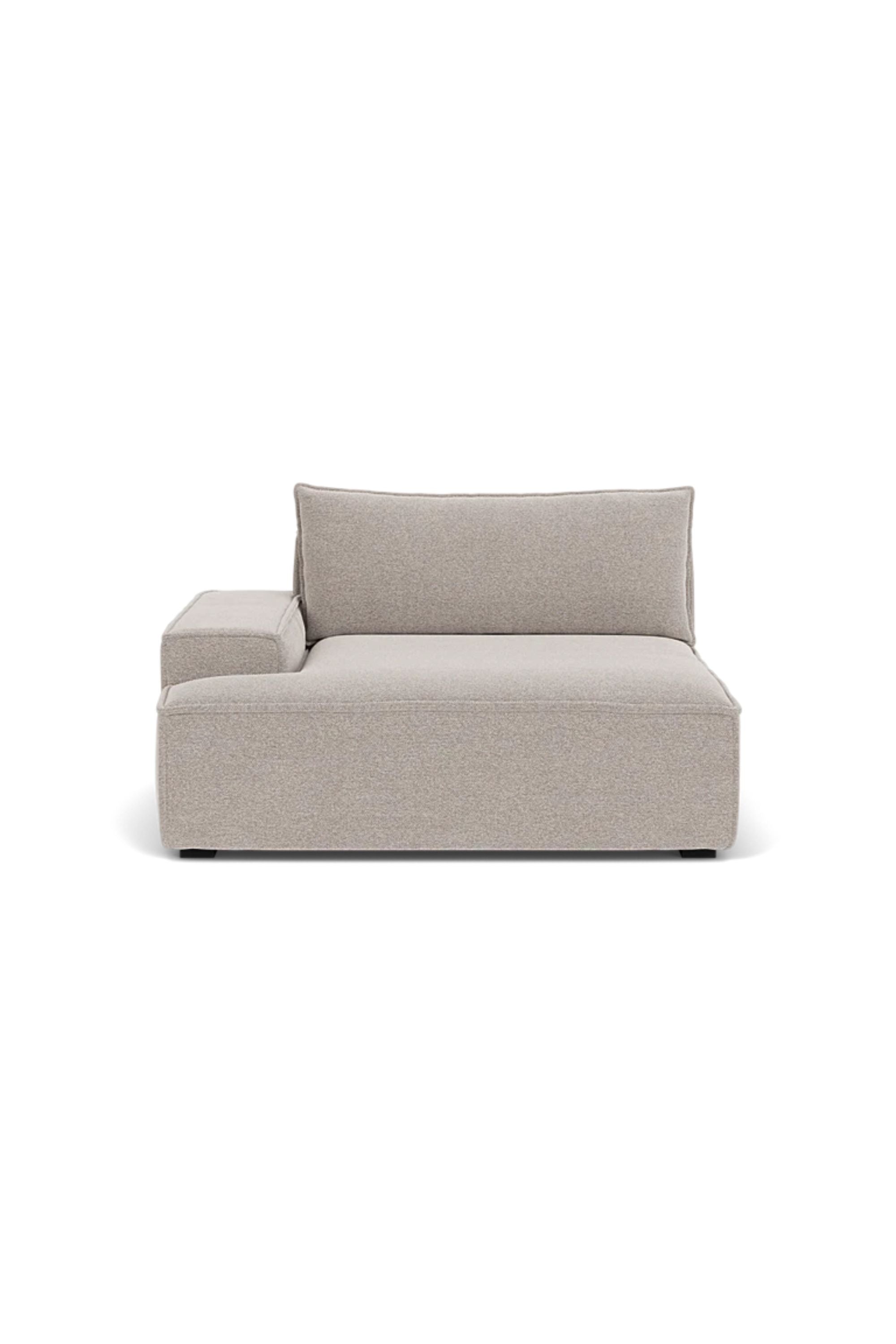 Daphne Sofa Module Left Armrest Agnes Brown