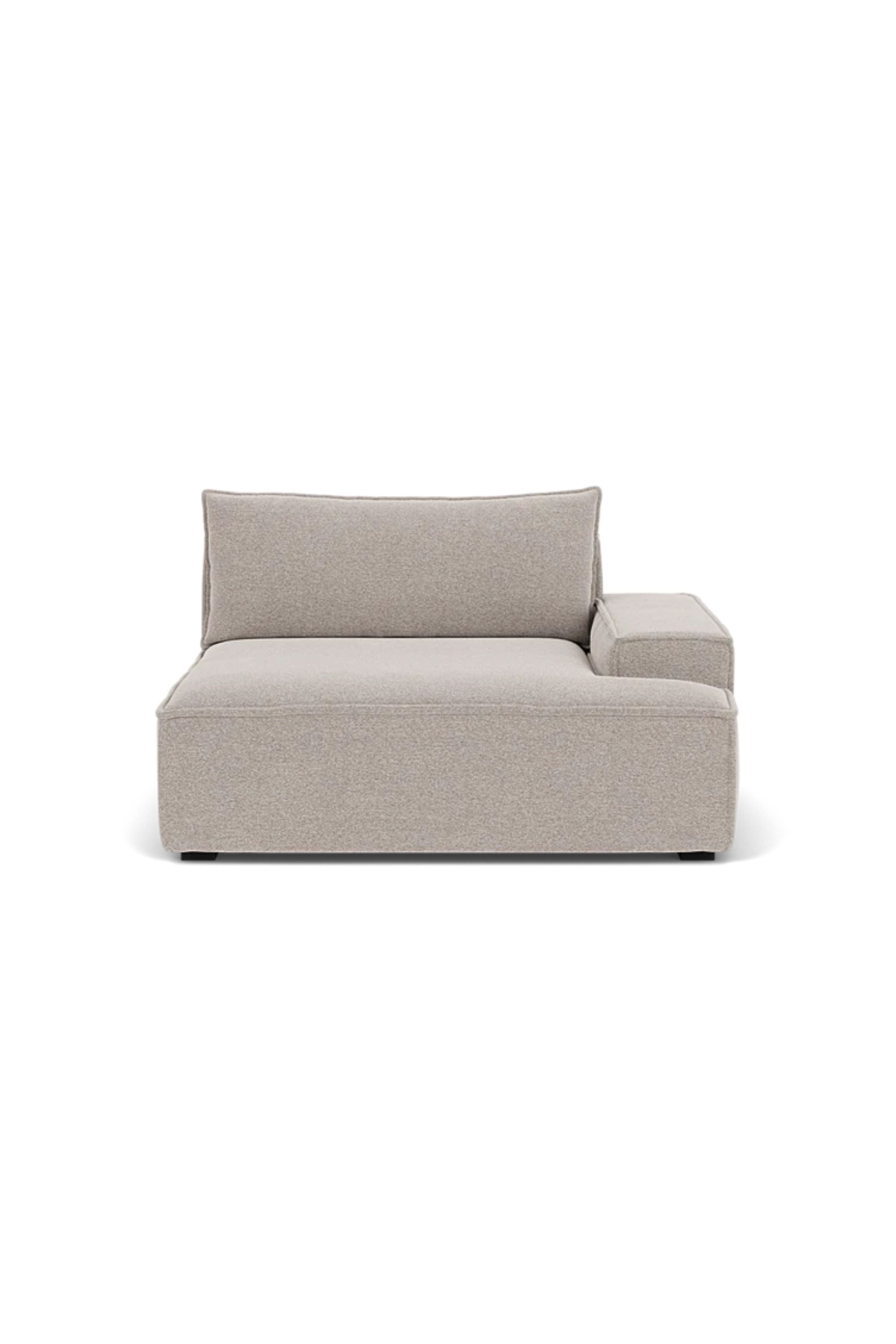 Daphne Sofa Module Right Armrest Agnes Brown
