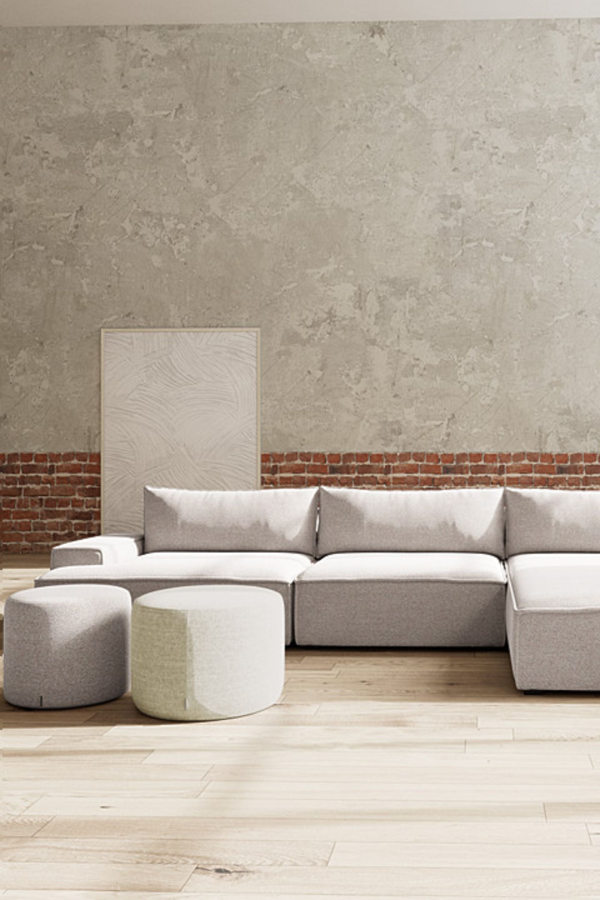 Daphne Sofa Module Right Armrest Agnes Brown