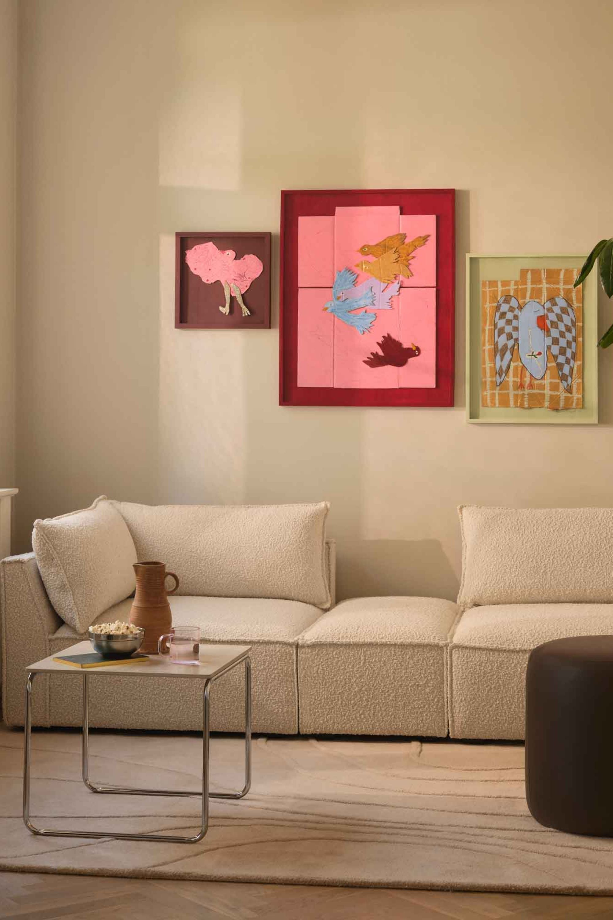 Daphne Maya Cream moduláris kanapé bal fekvőfotel elem