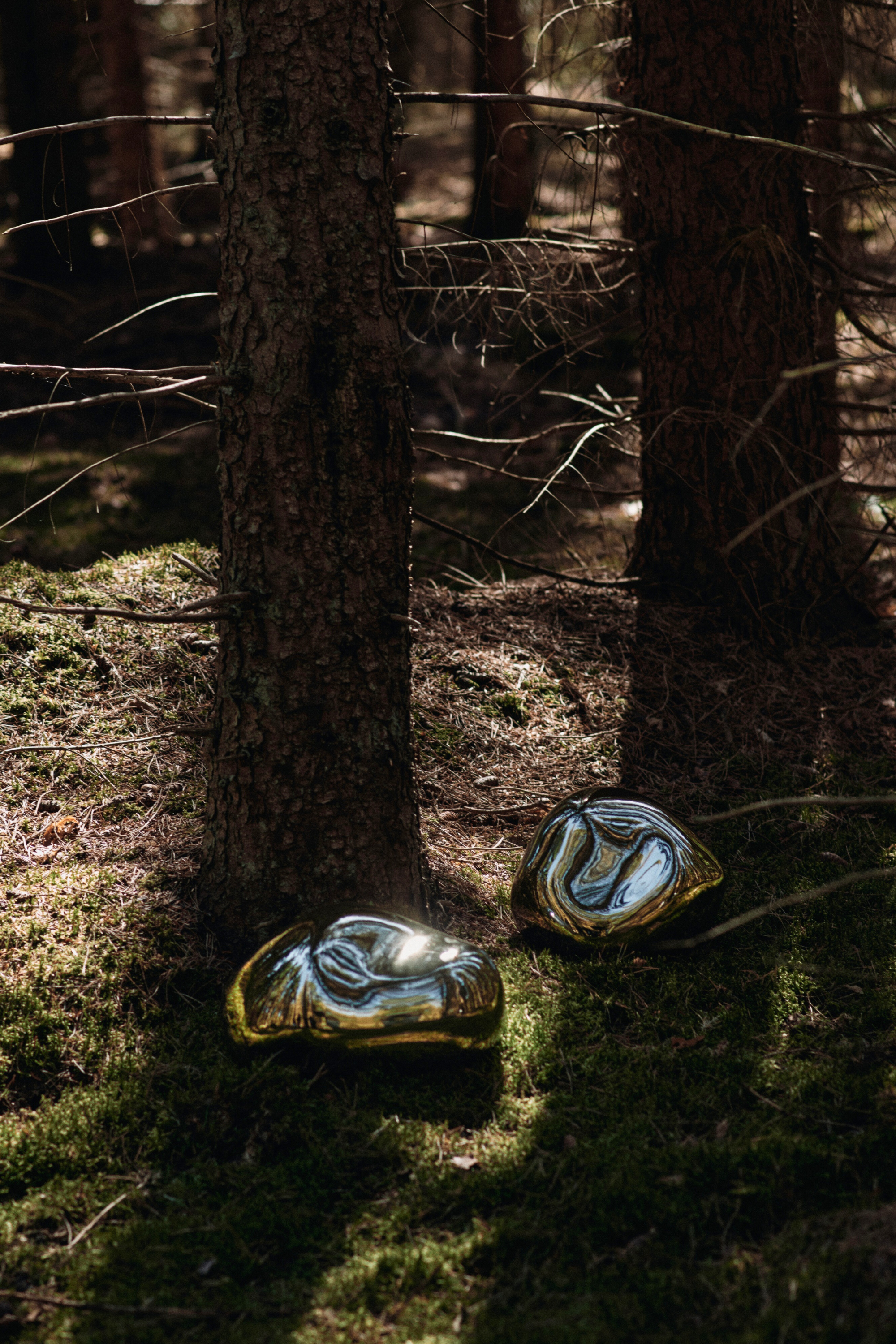 Bellure ovális ezüst dísz