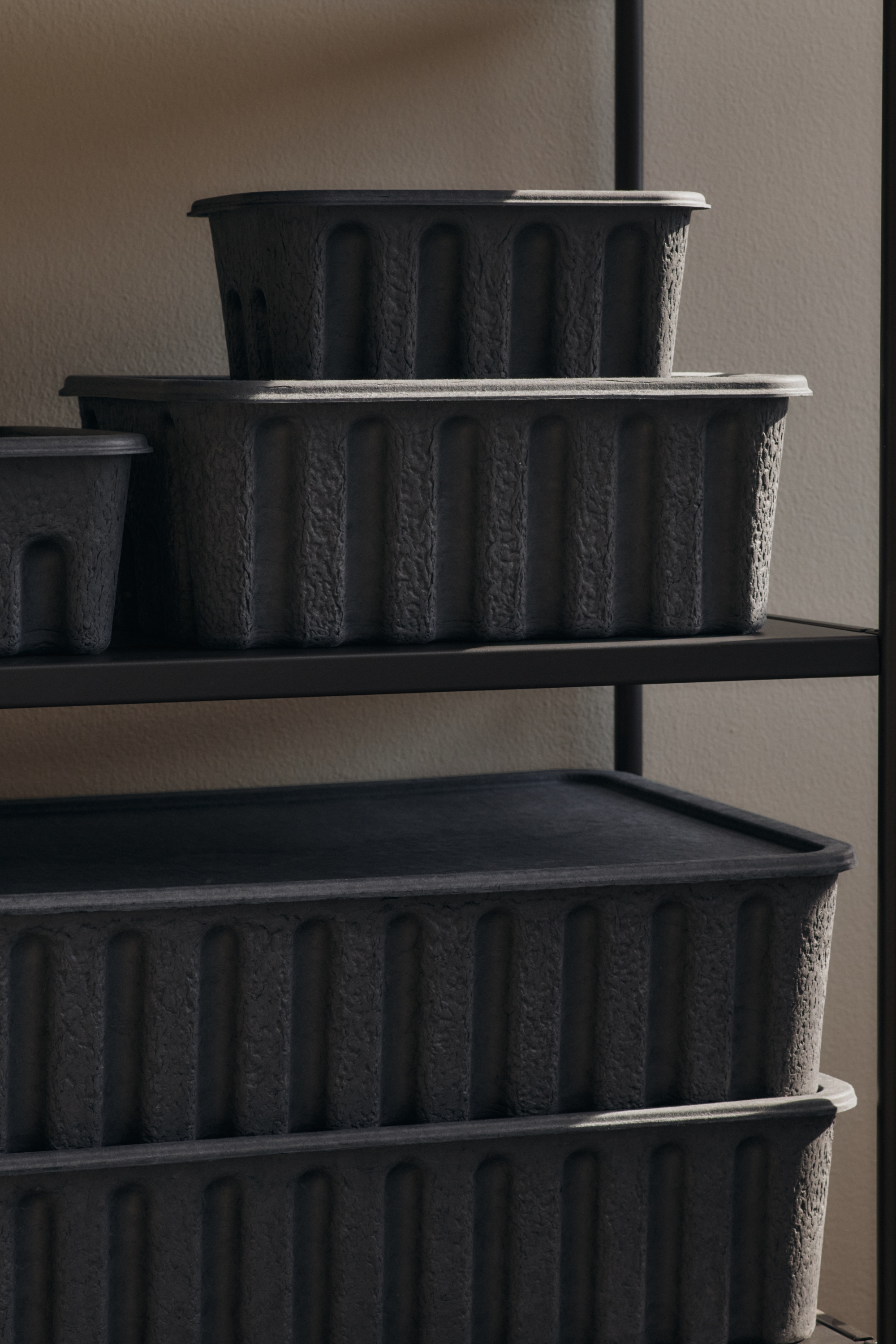 Paper Pulp Box Extra Large Charcoal