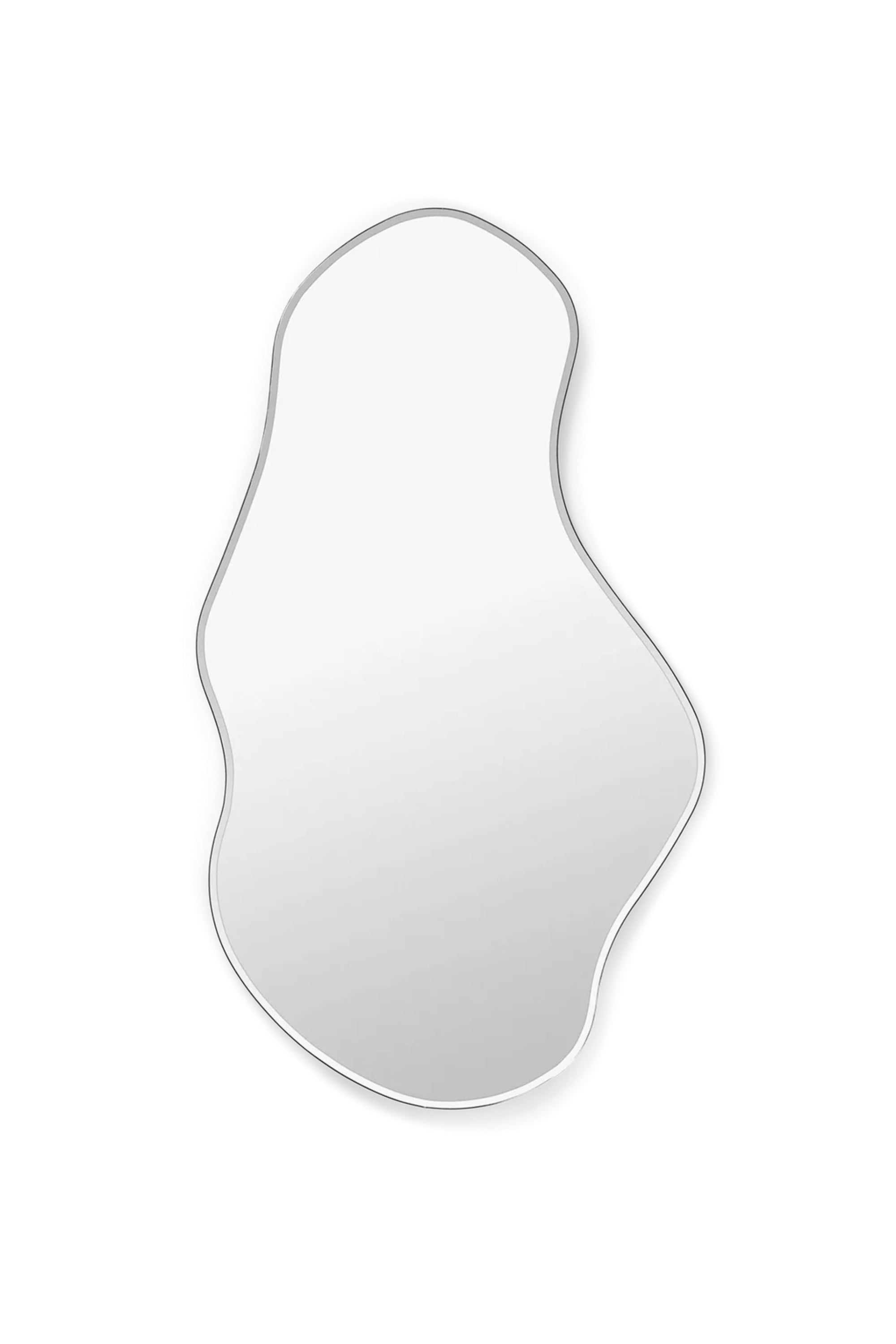 Pond Mirror Large dark chrome