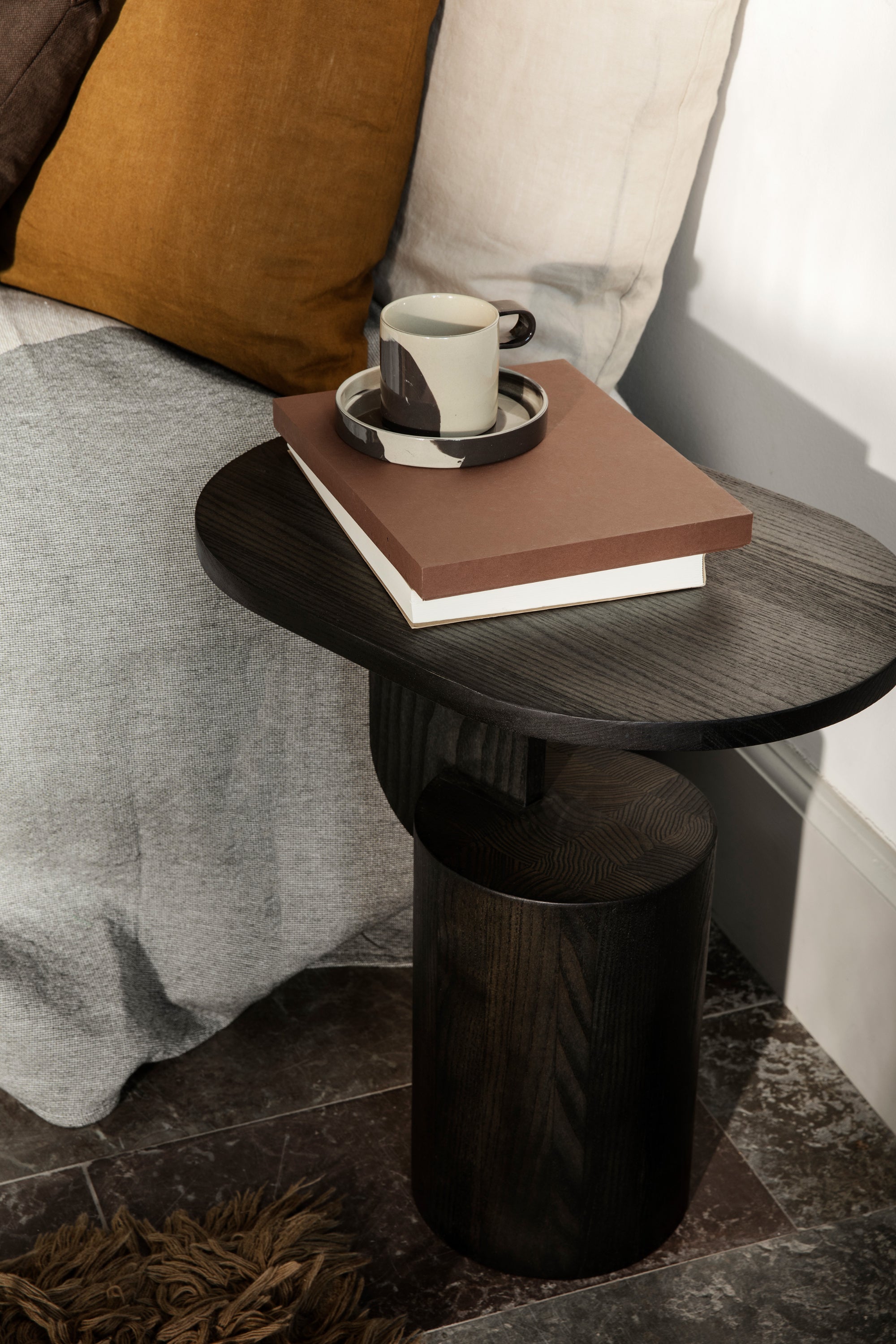 Insert Side Table Black Ash