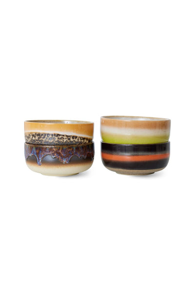 70s Ceramics Humus desszertes tányér szett