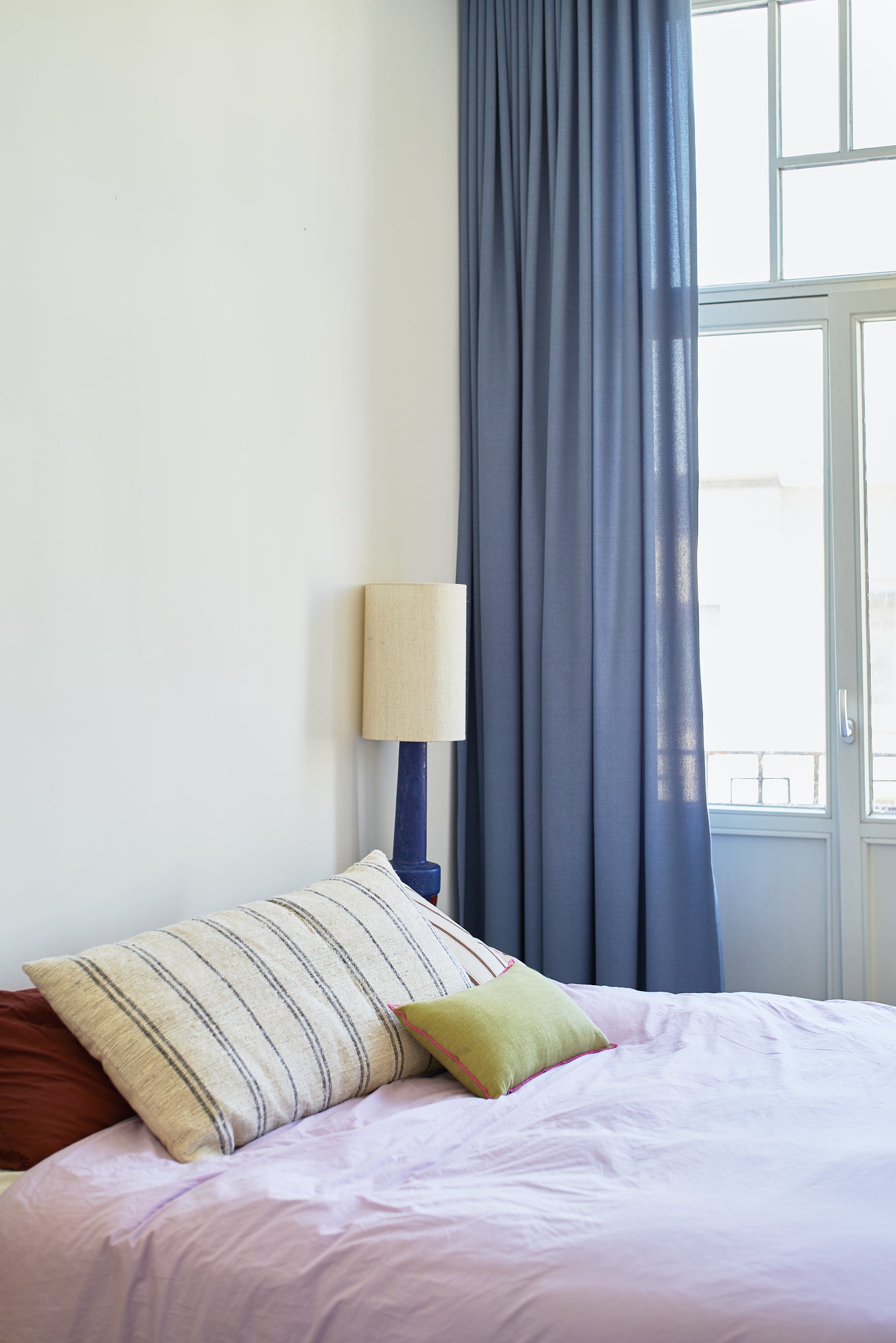 Large cushion thin striped