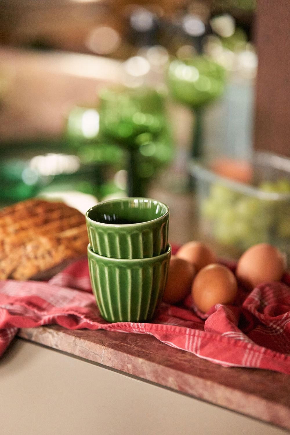 The Emeralds Ceramic Mug Set of 4