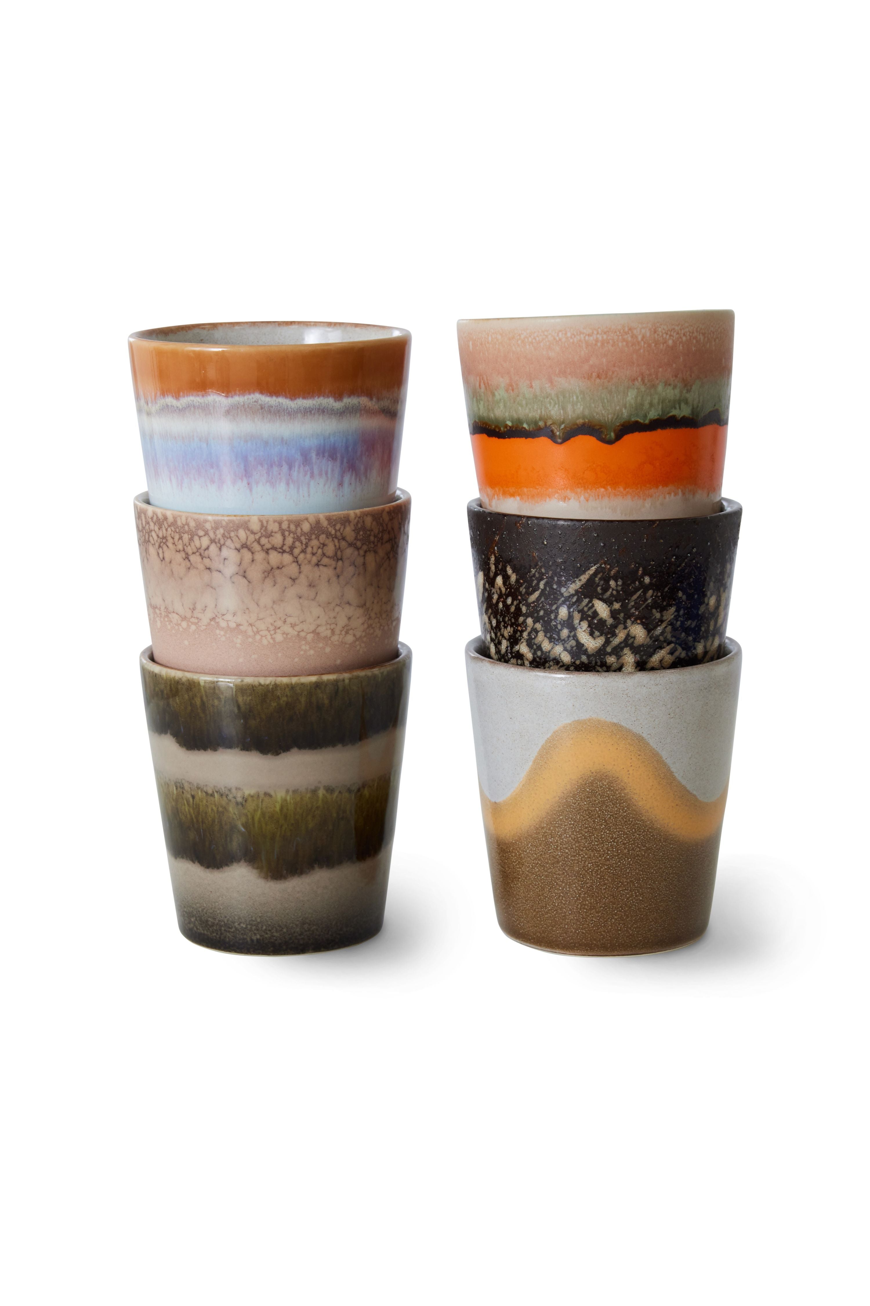 70s Ceramics Elements coffee mugs