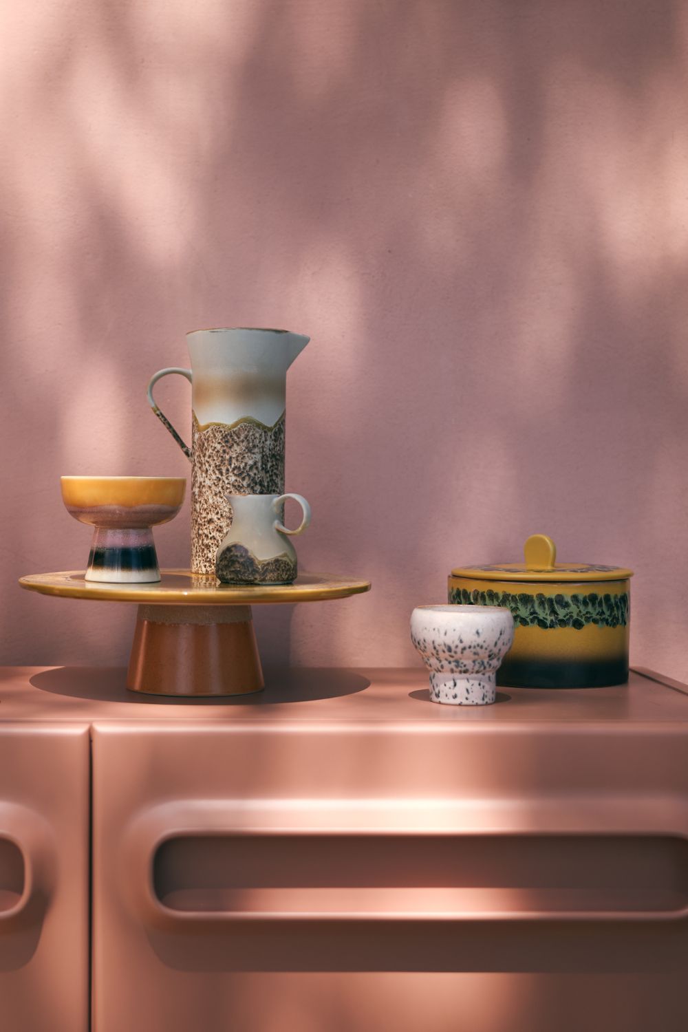 70s Ceramics Coral lungo bögre szett