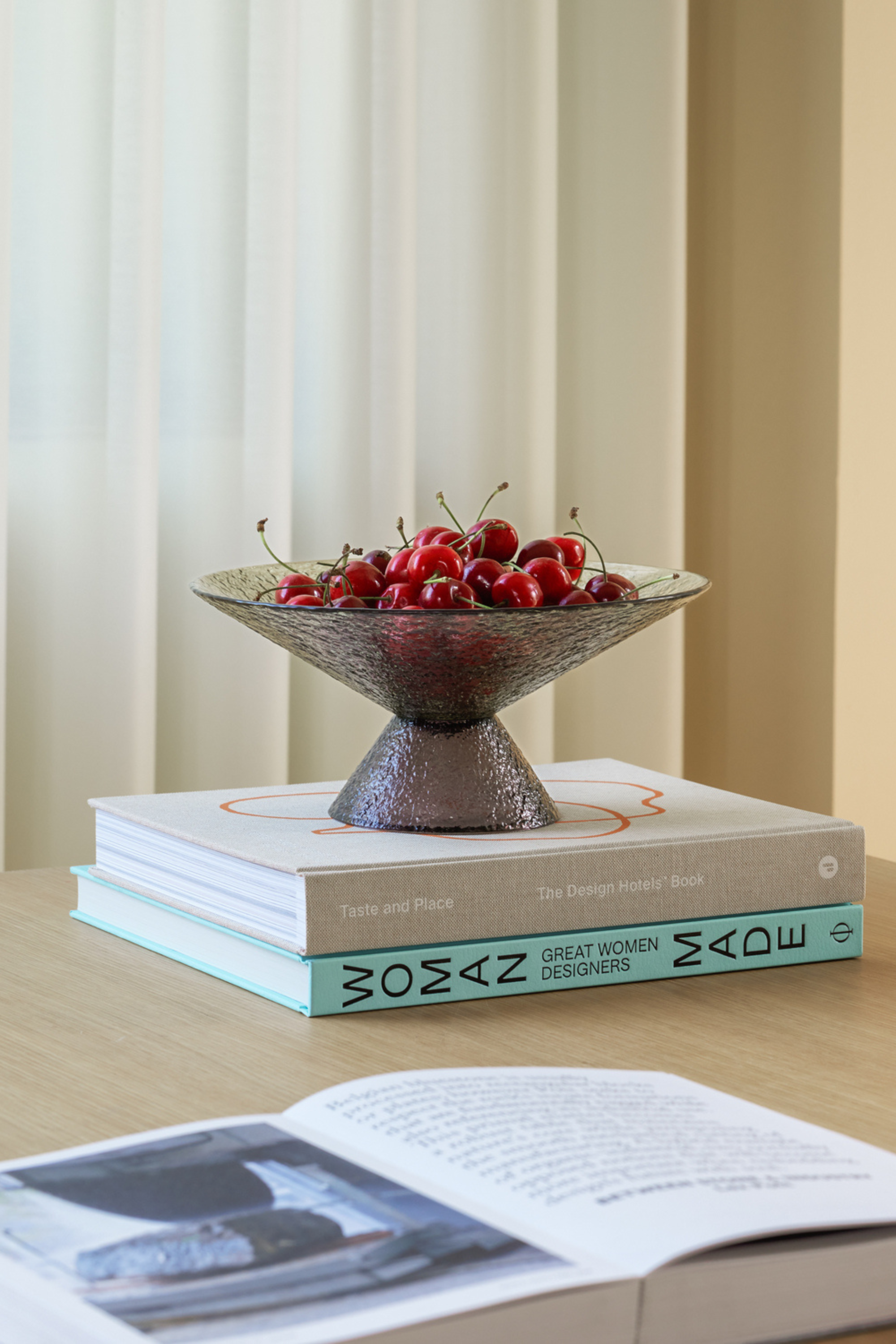 Bonbon nagy üvegtál zöld/barna