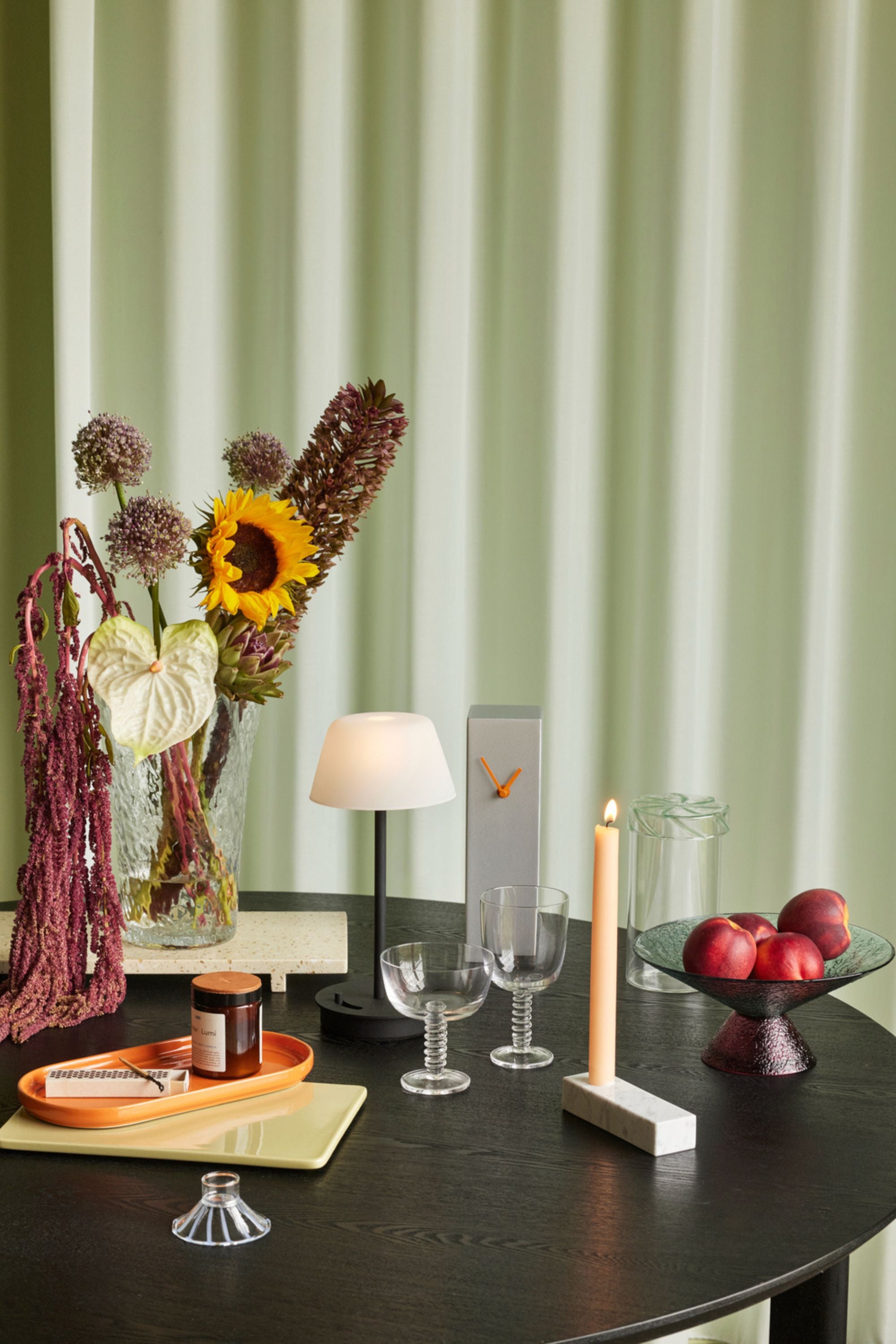 Brick fehér gyertyatartó