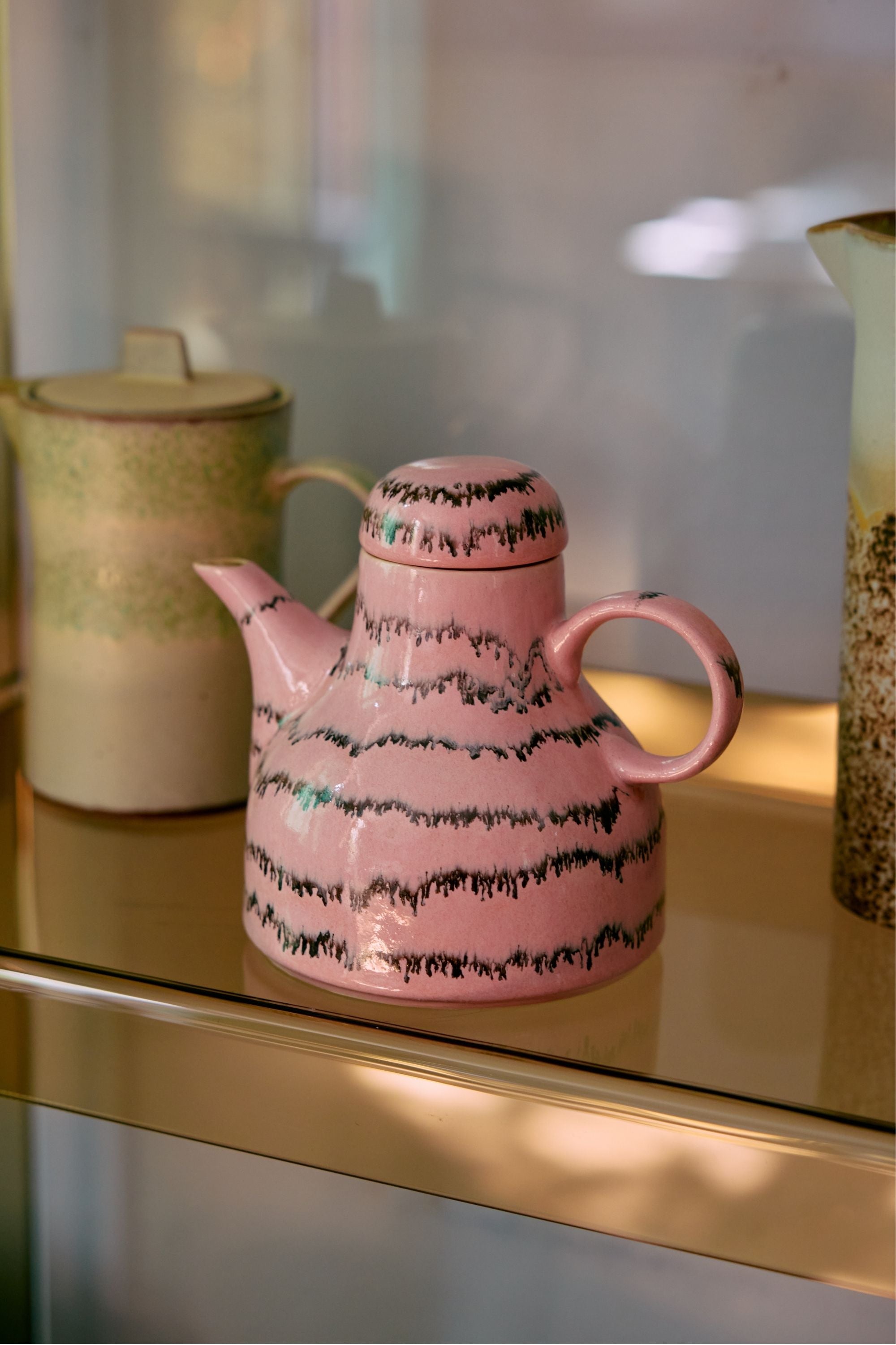 70s ceramics: coffee pot - bubble