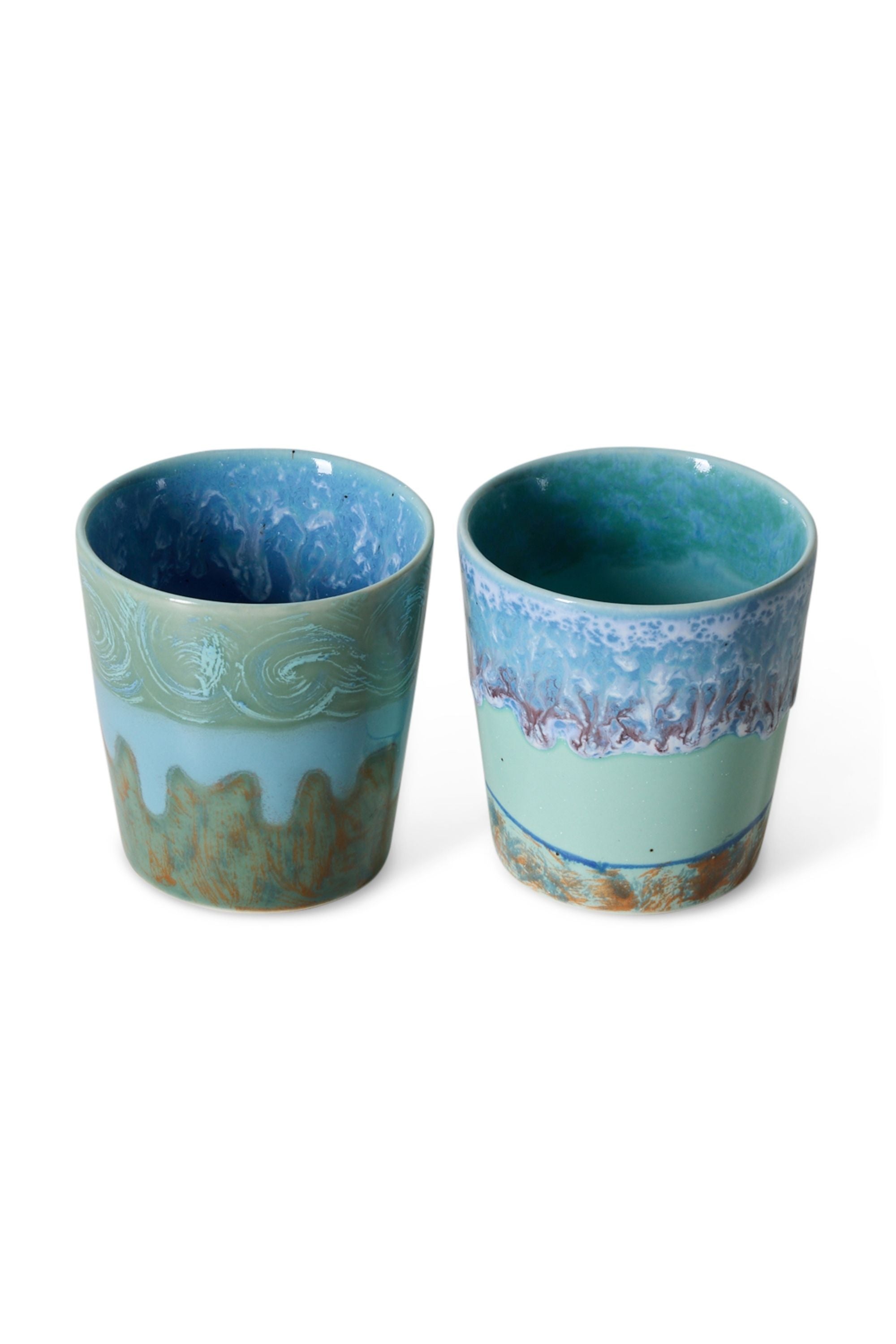 70s Ceramics: Van Gogh kávésbögrék – önarckép, 2 db
