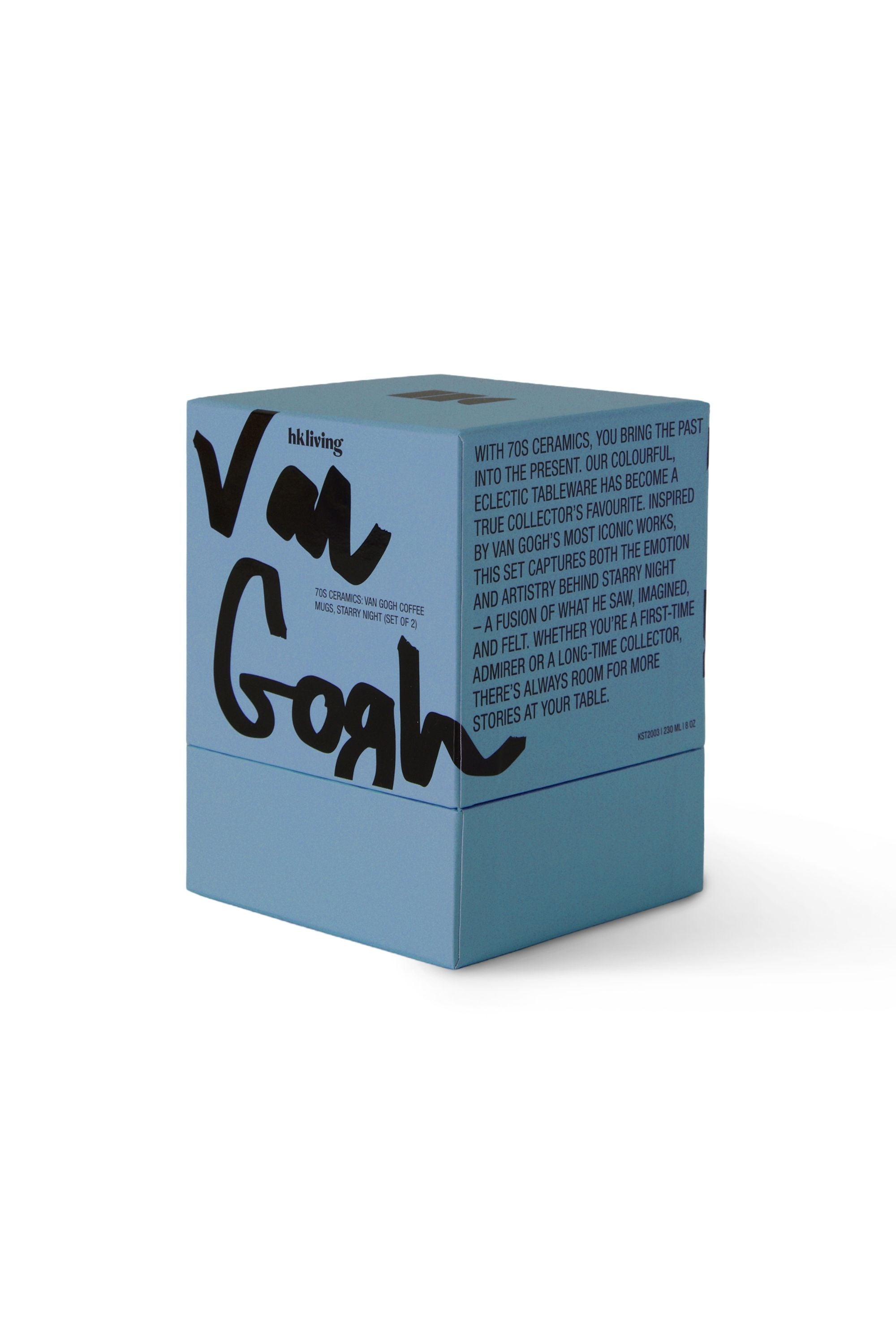 70s ceramics: Van Gogh csillagos éj mintás bögre szett, 2 db