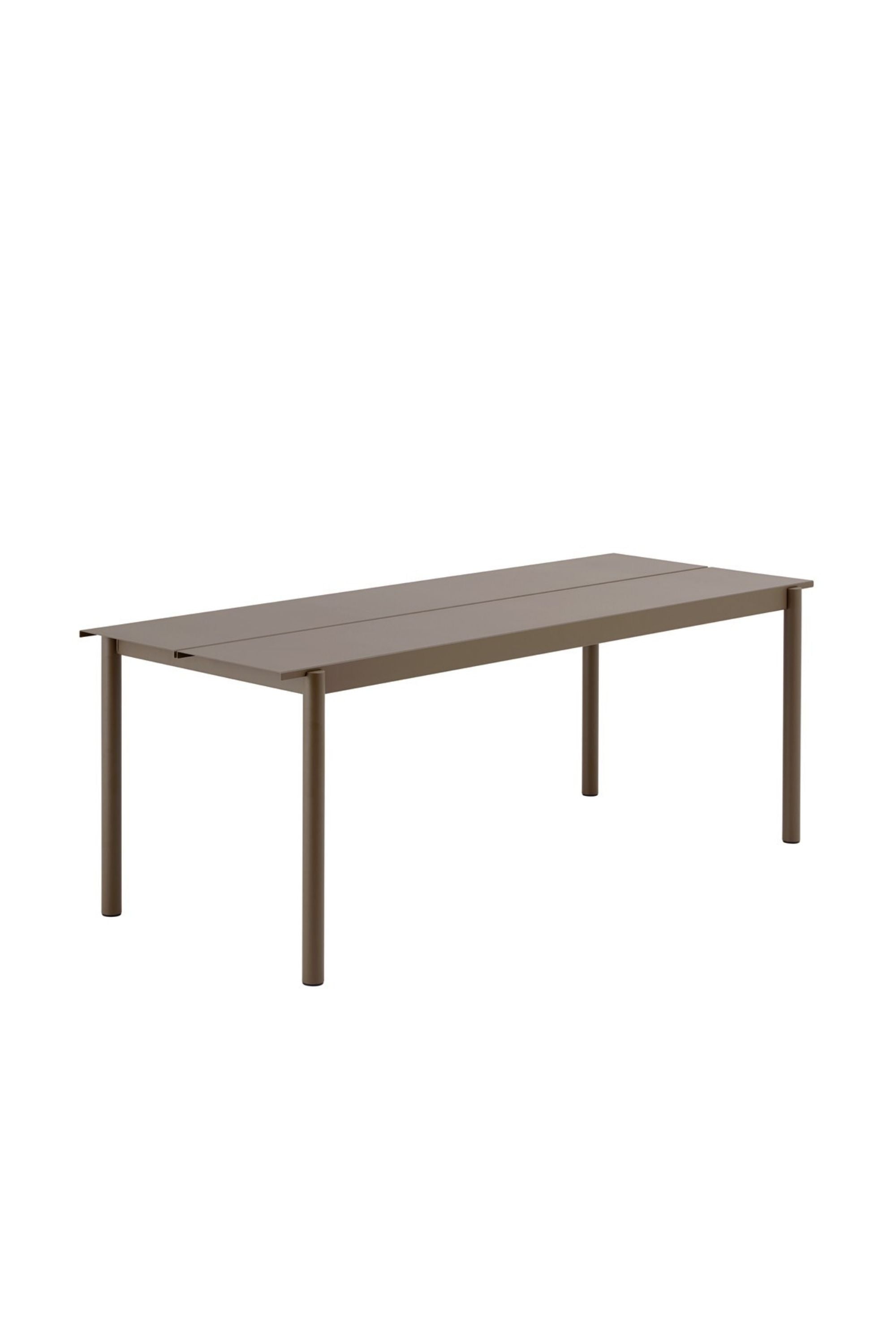 Linear Steel Table Taupe