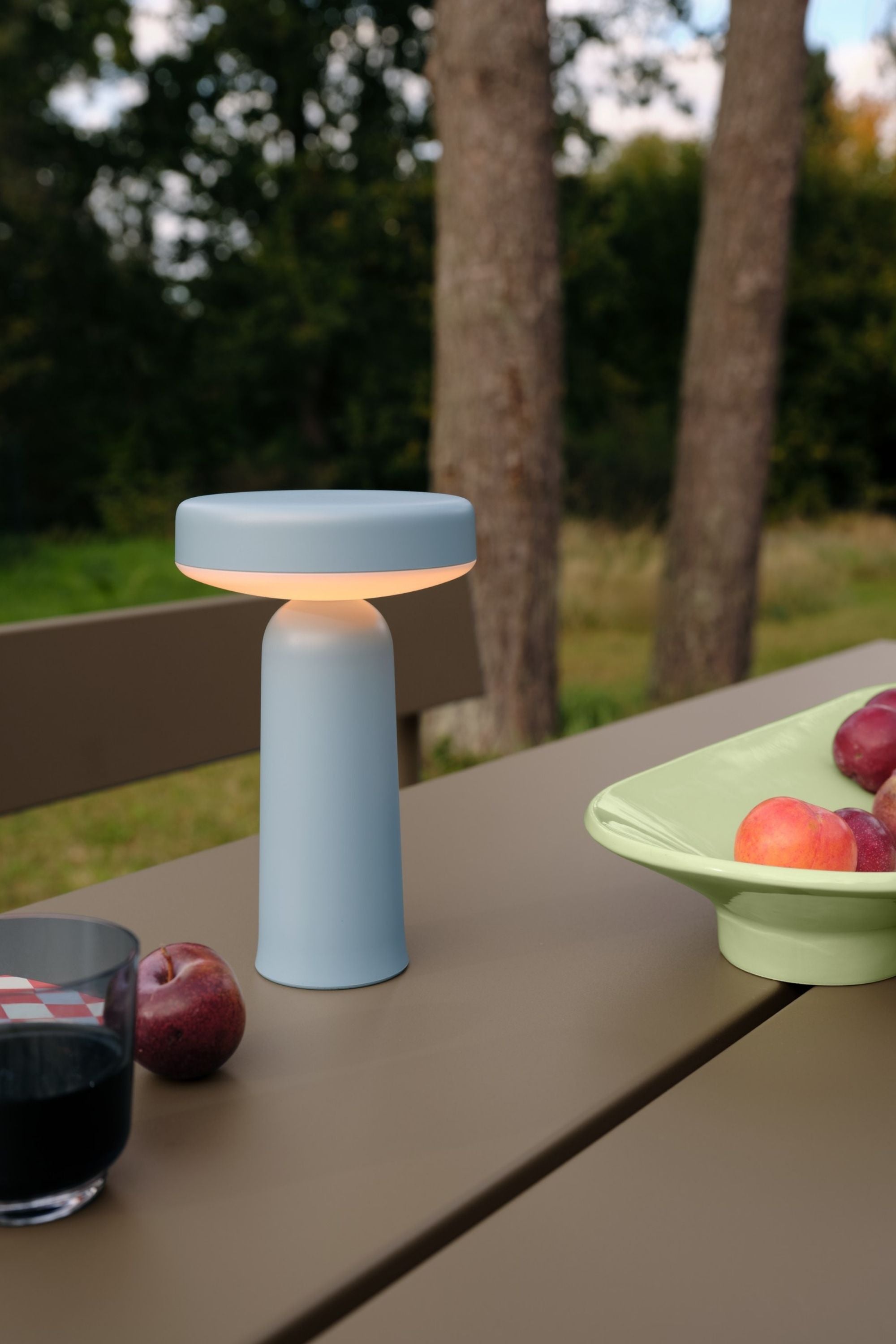 Linear Steel Bench Taupe