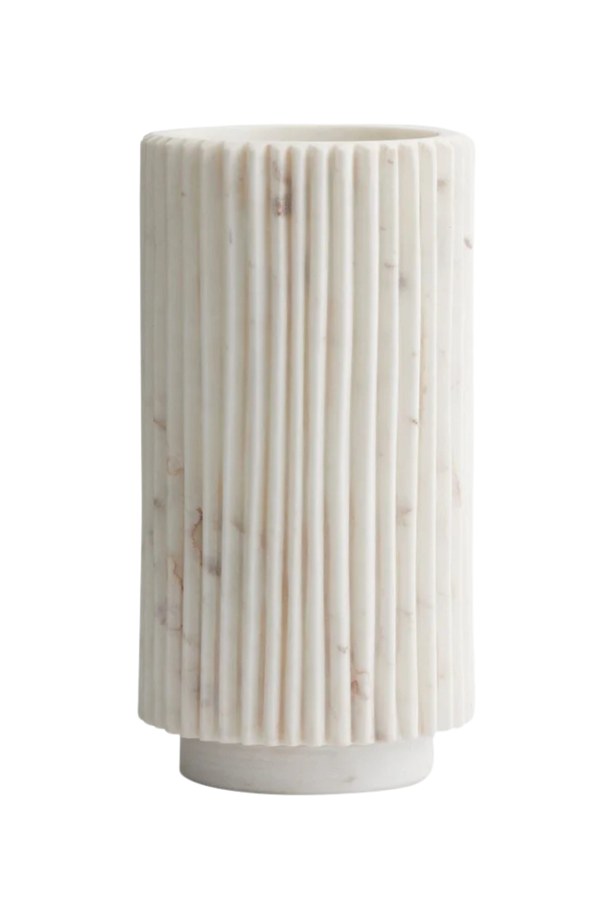 Loon Vase white marble