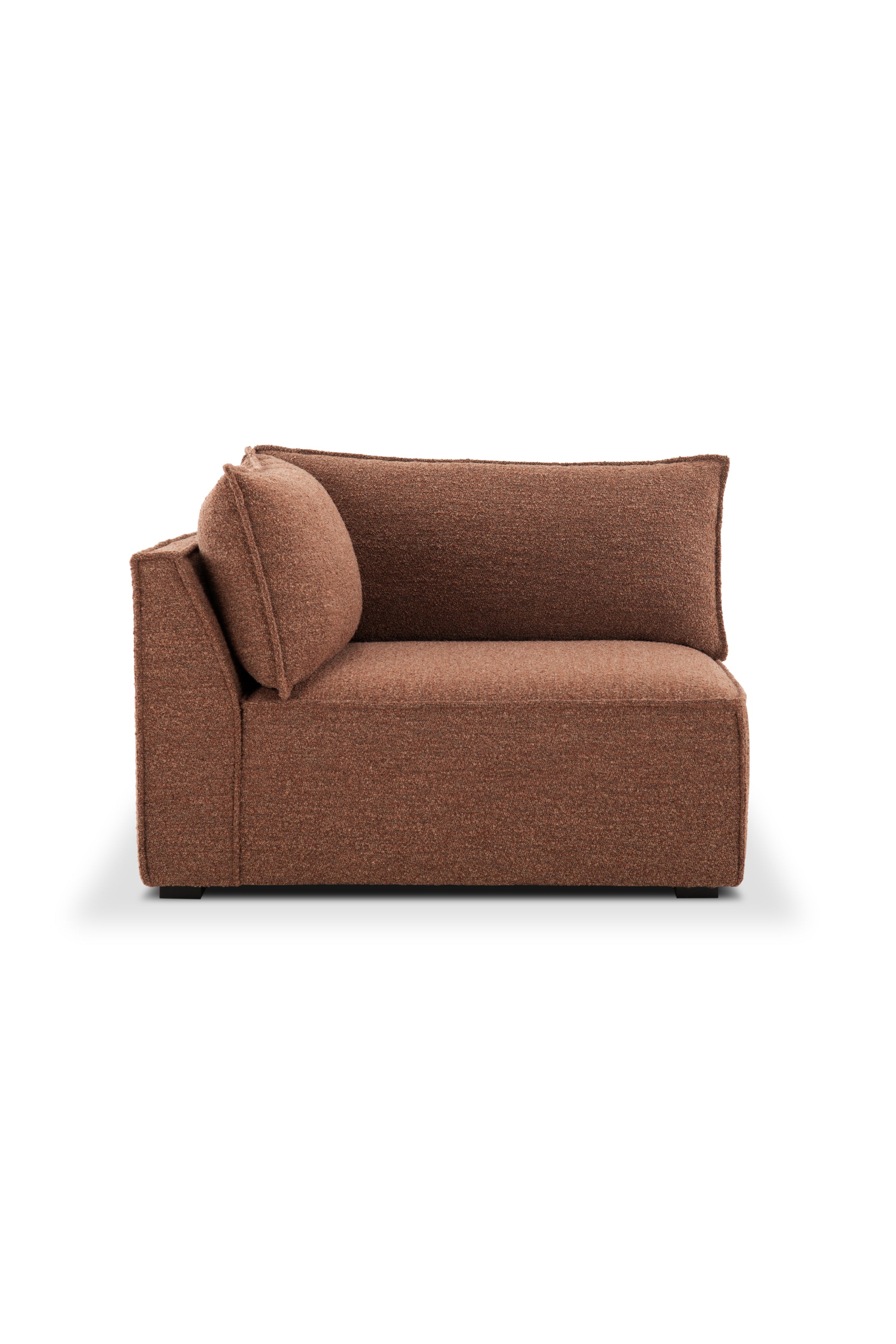 Daphne Sofa Module Corner Left Pebble Rust