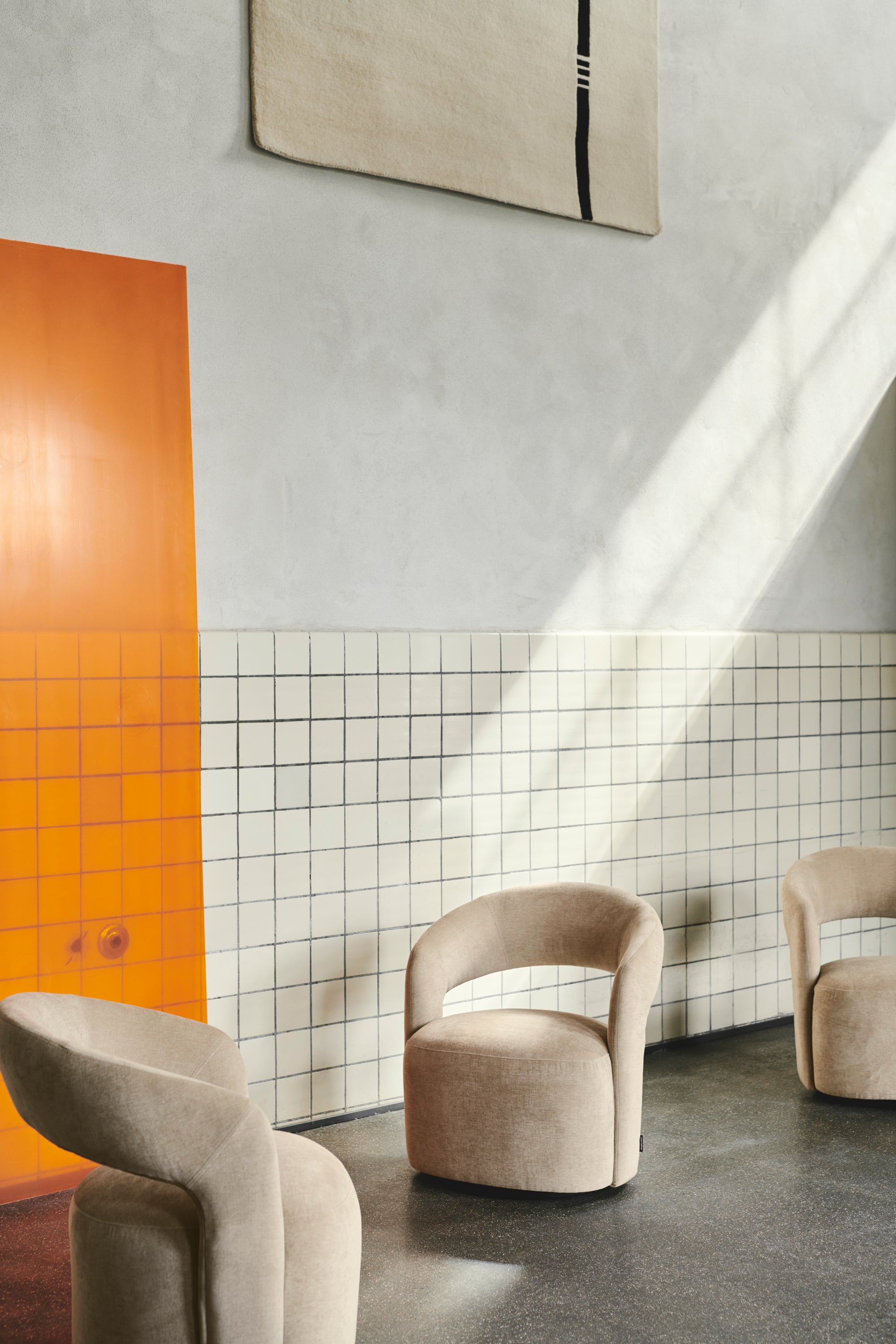 Judi Danny Cream lounge chair