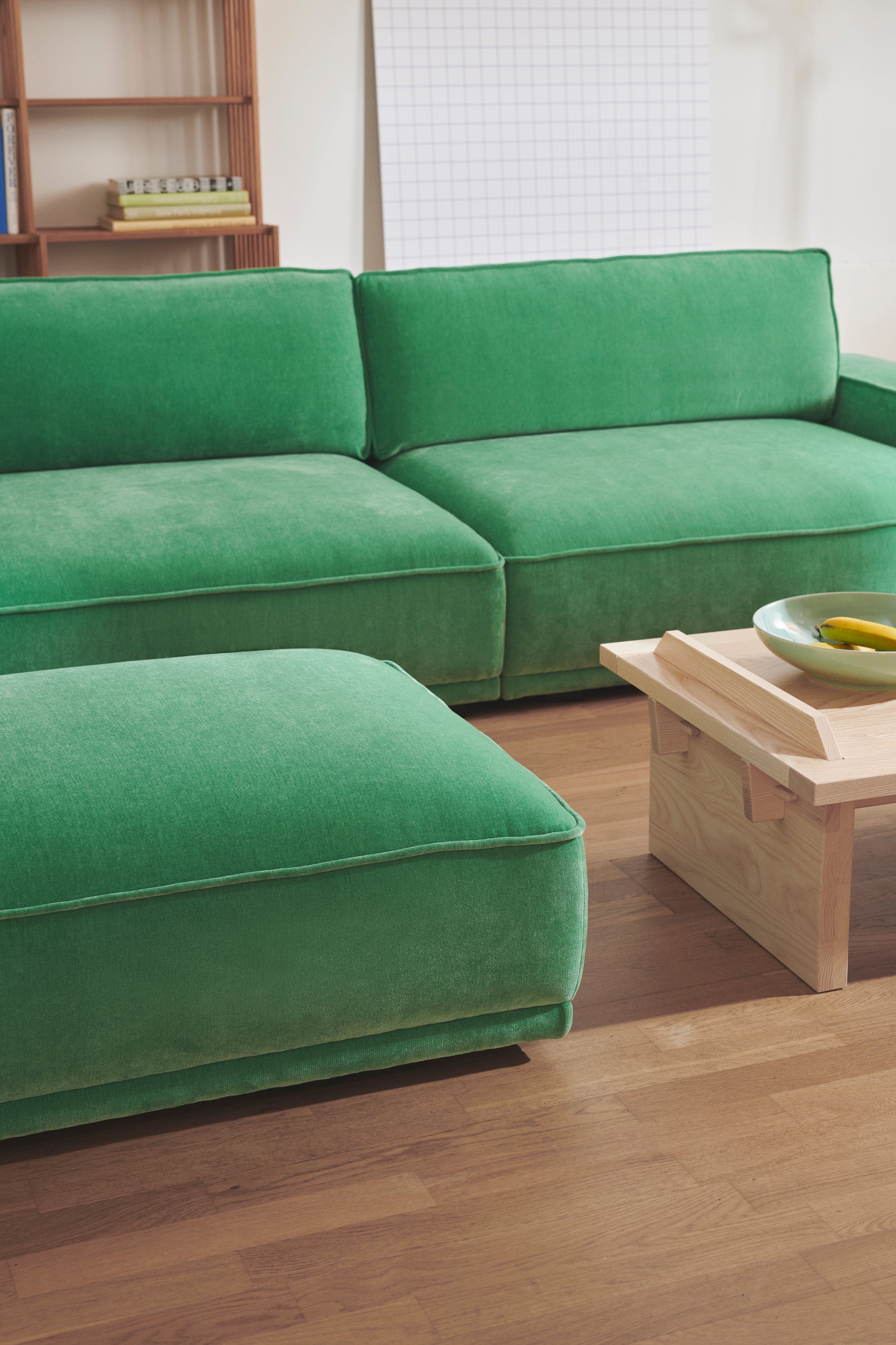 Leonora Moss Grass Green lábtartó