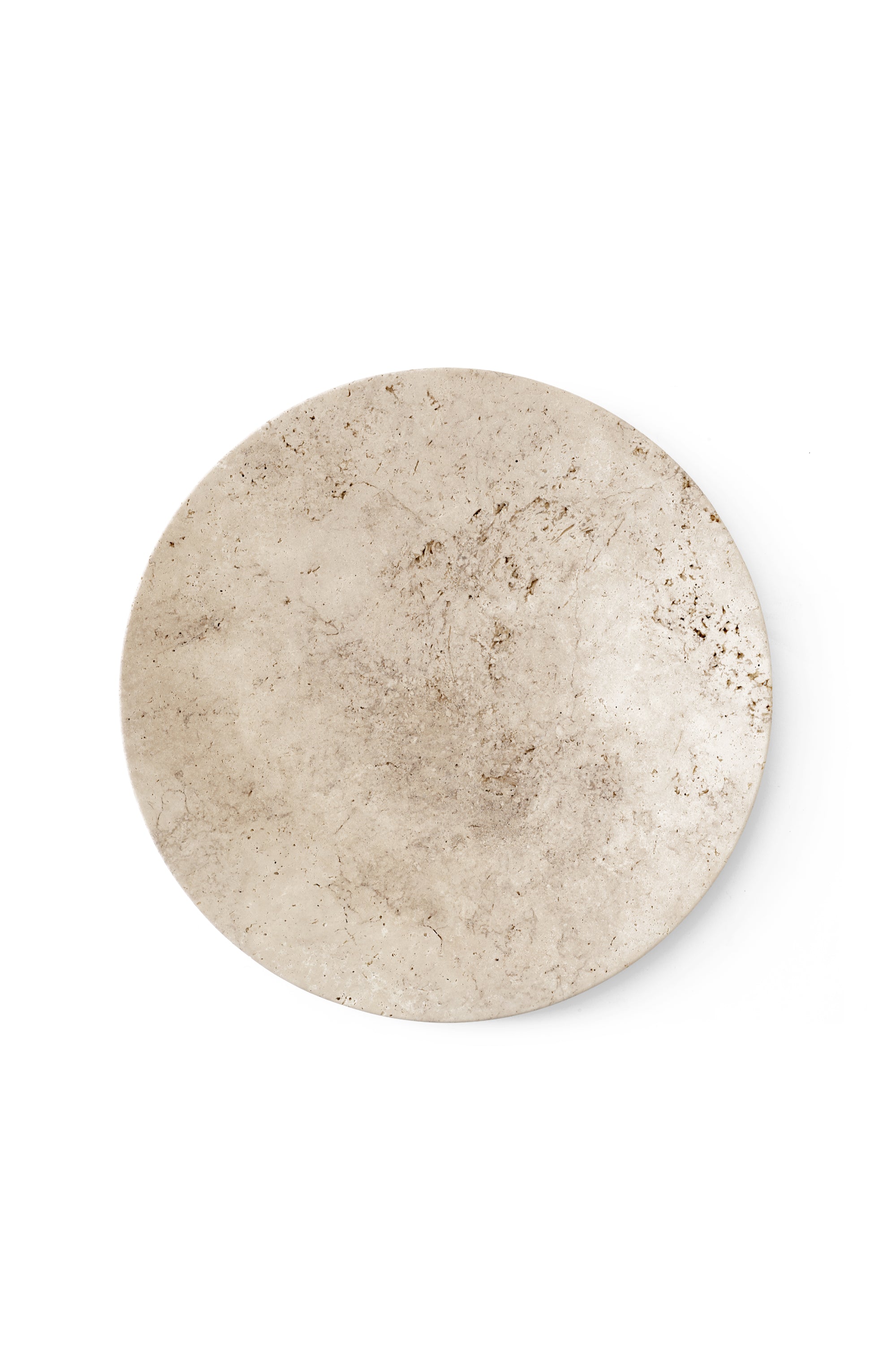 Collect Plate SC55, Unfilled Travertine