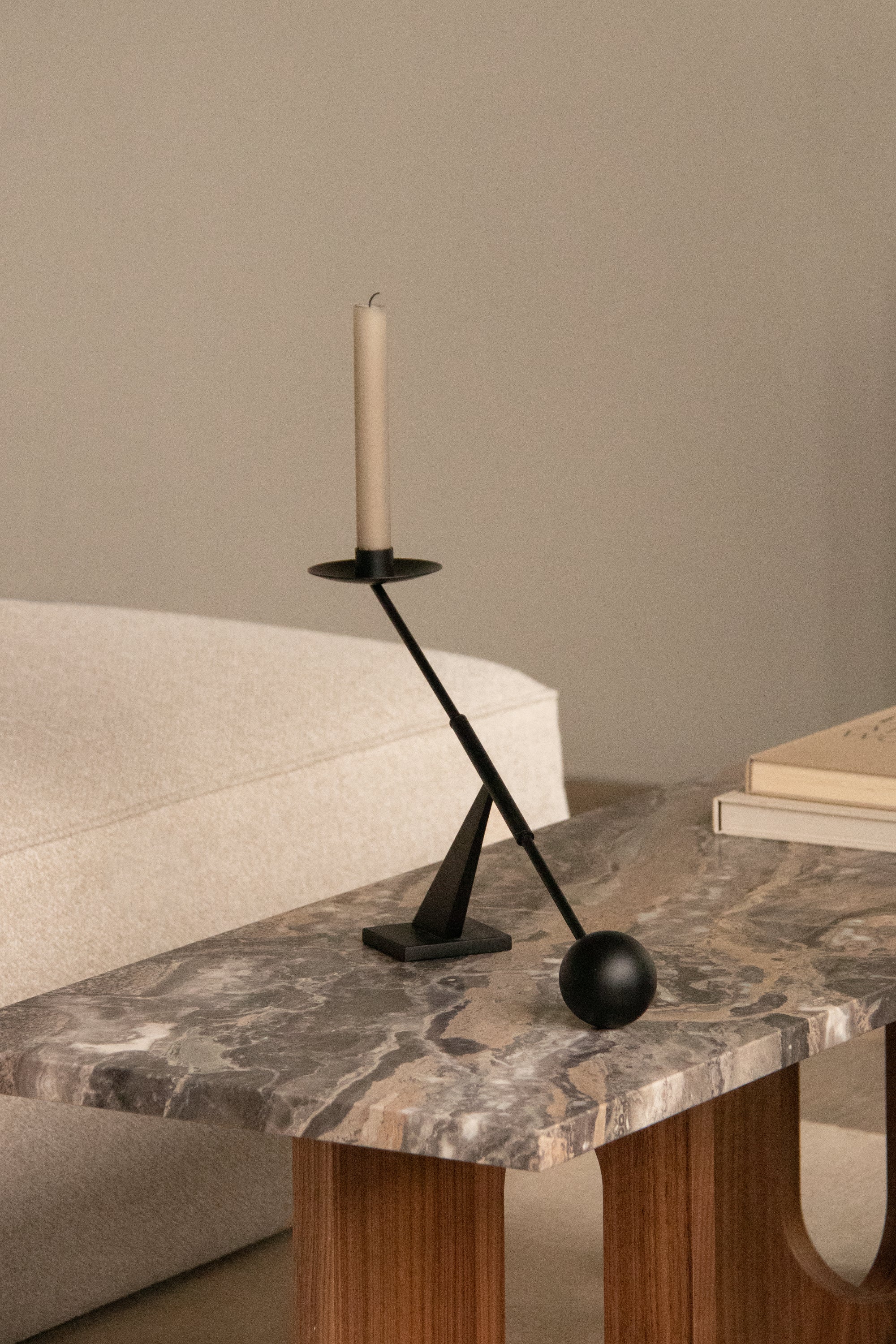 Interconnect kicsi fekete gyertyatartó