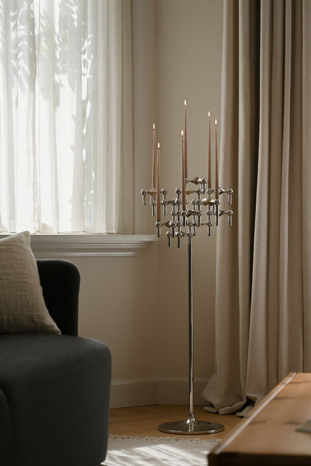 Chrome Floor Stand | Stoff Nagel | Home of Solinfo