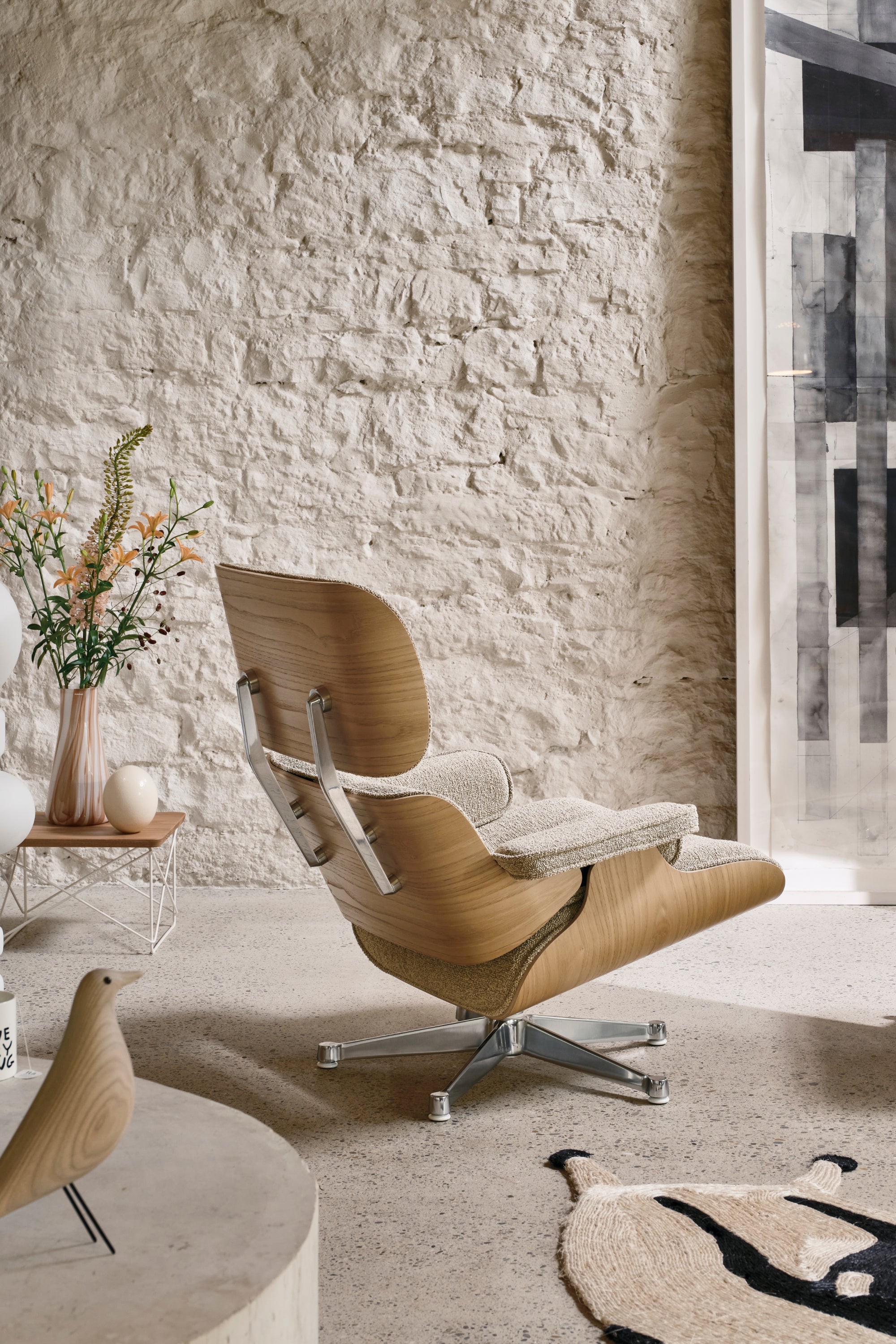 Eames Lounge Chair gesztenye, Nubia
