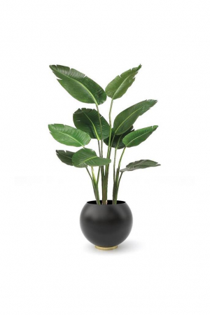 AYTM | Globe kaspó, fekete | Globe Flower Pot, black | Solinfo Shop