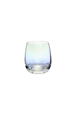 Hübsch | Irizáló alacsony pohár szett | Iridescent drinking glass set | Solinfo Shop