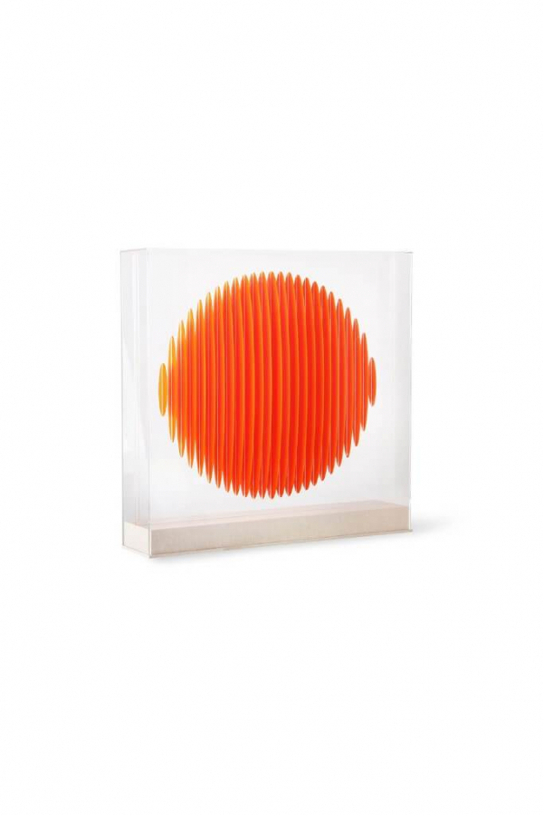 HKliving Design üveg szobor | Orange circle art frame | Solinfo Shop