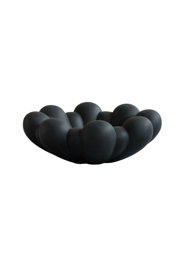 101 Copenhagen| Bloom nagy fekete tál | Bloom Tray Big Black | Home of Solinfo