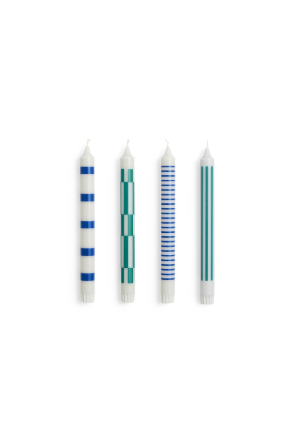 HAY | Pattern kék gyertya szett | Pattern blue candle set | Home of Solinfo