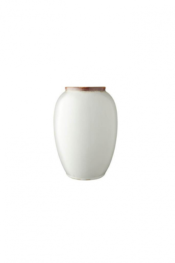 Bitz | Kőedény krémszínű váza 25 cm | Stoneware vase cream 25 cm | Solinfo Shop