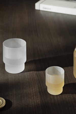 ferm LIVING | Ripple Frosted pohár szett | Ripple Glasses Frosted | Home of Solinfo