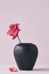 Lucie Kaas Lótusz váza fekete | Lotus vase black | Solinfo Shop