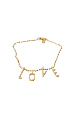Design Letters arany LOVE karkötő, gold LOVE bracelet