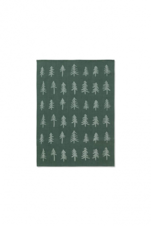 ferm LIVING |Karácsonyi konyharuha sötétzöld|Christmas Tea Towel darkgreen| Home of Solinfo