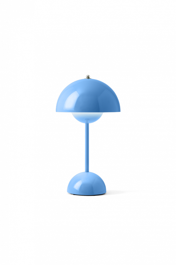 Flowerpot VP9 kék hordozható lámpa | Flowerpot VP9 swim blue | &Tradition | Home of Solinfo