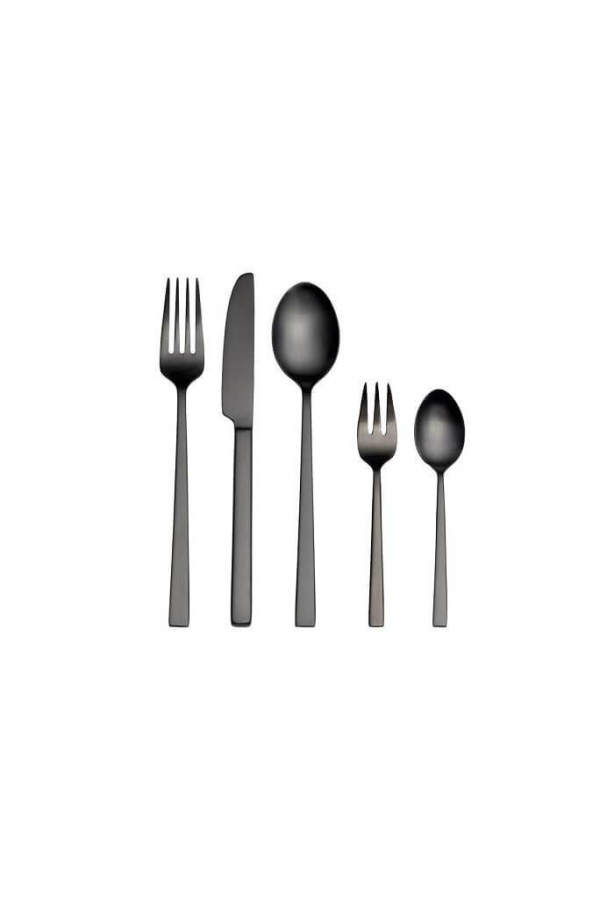 Bitz | Fekete étkészlet | Cutlery set black | Solinfo Shop