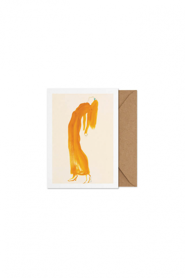 Paper Collective | The Saffron Dress képeslap | The Saffron Dress art card| Home of Solinfo