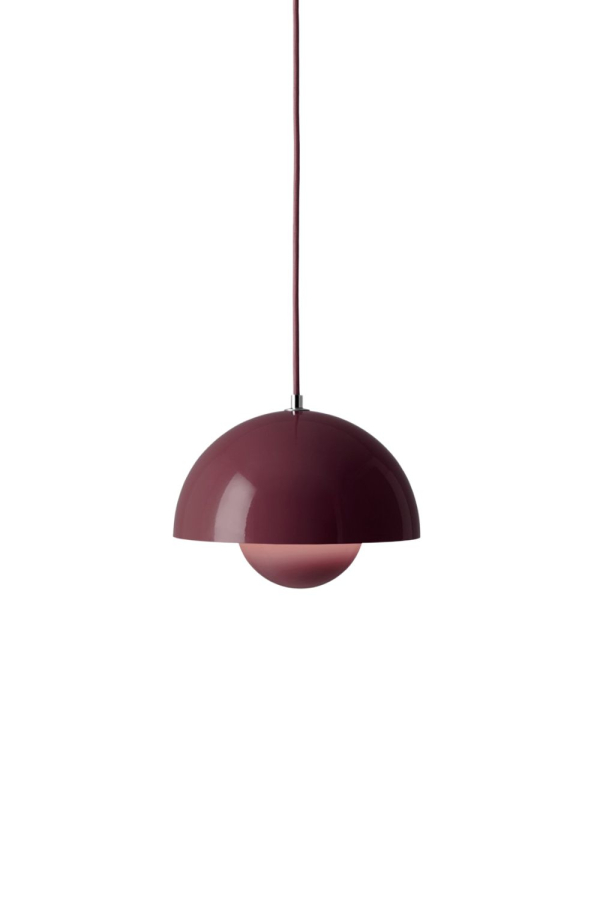 &Tradition | Flowerpot VP1 sötétlila függeszték | Flowerpot VP1 Pendant Grey Dark Plum | Home of Solinfo