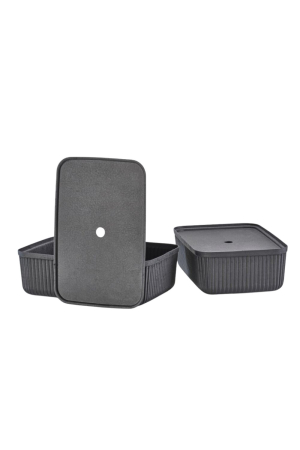 Zone Denmark | Pulp nagy  fekete tárolódoboz szett 2 db | Zone Denmark Pulp Storage Box Black set of 2 | Home of Solinfo