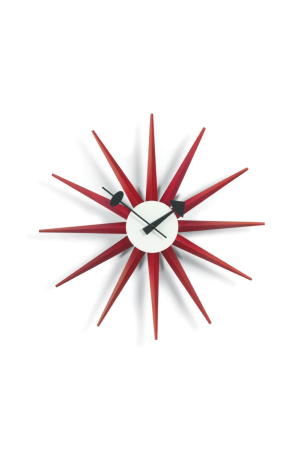 Vitra | Sunburst piros falióra | Sunburst Clock red | Home of Solinfo