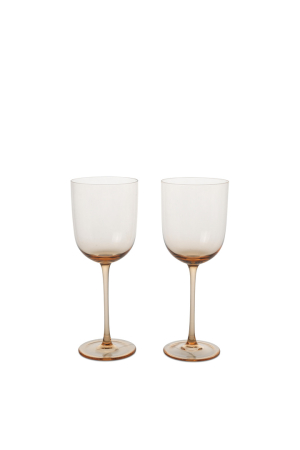 ferm living | Host vörösboros poharak - 2 darabos készlet | Host Red Wine Glasses - Set of 2 - Blush| Home of Solinfo