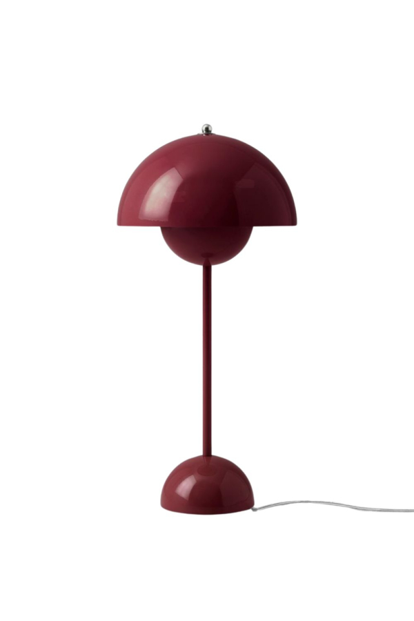 &Tradition | VP3 Flowerpot sötétlila asztali lámpa | VP3 Flowerpot Dark Plum table lamp | Home of Solinfo