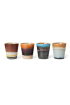 HKliving | 70s Ceramics Solar ristretto csésze szett | 70s Ceramics Solar Ristretto Mug Set of 4 | Home of Solinfo