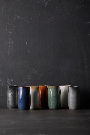 Bitz | Kőedény kék kancsó | Milk jug stoneware dark blue 0,2 L | Home of Solinfo