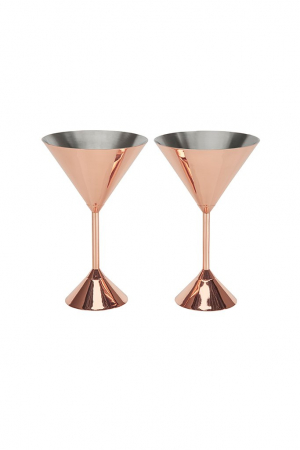 Tom Dixon Plum Martini pohár szett | Plum Martini glass set copper | Solinfo Shop